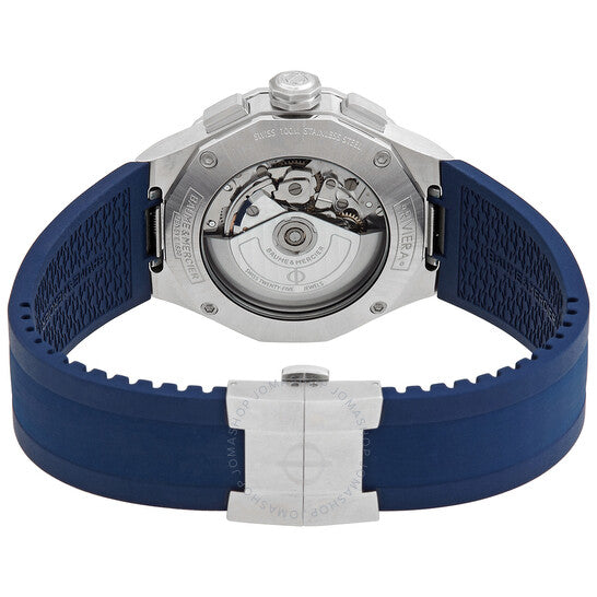 ساعة بوم إي ميرسييه ريفييرا كرونوغراف أوتوماتيكية للرجال بمينا أزرق