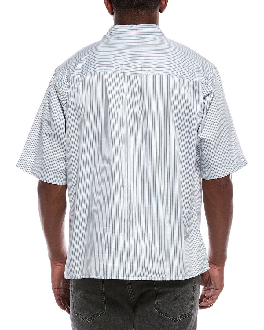 striped poplin shirt