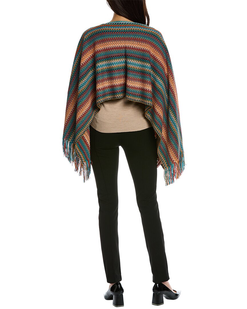 wool-blend poncho