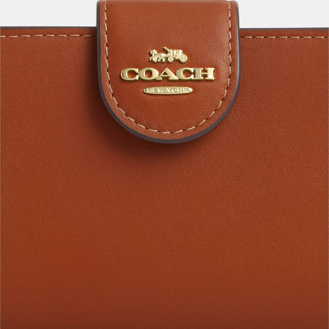 medium corner zip wallet