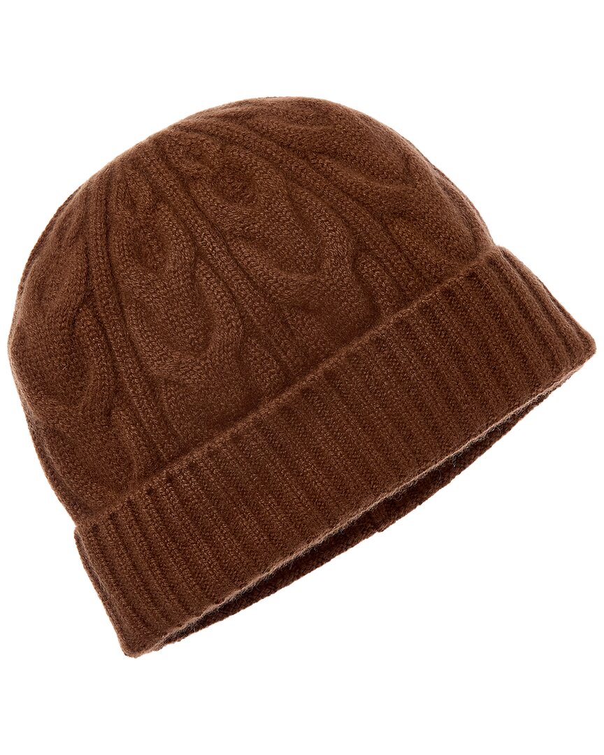 cable cuffed cashmere hat