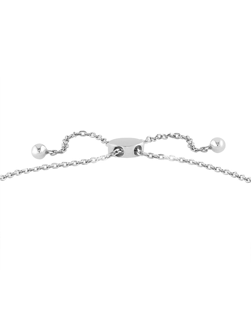 silver 3.80 ct. tw. blue topaz, white sapphire bracelet
