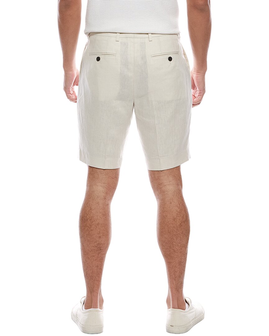 grey linen short