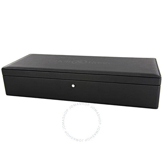 ساعة بيل آند روس كرونوغراف للرجال بمينا أسود وسوار من الجلد