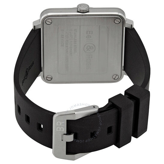 Bell And Ross, BRS-BLC-ST Quartz Black Dial Men's Watch