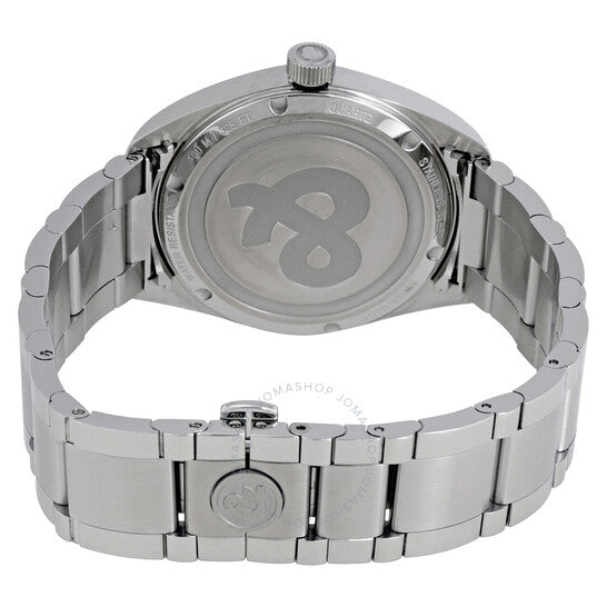 ساعة بيل آند روس فيوجن للرجال، أنالوج رقمي، مينا فضية