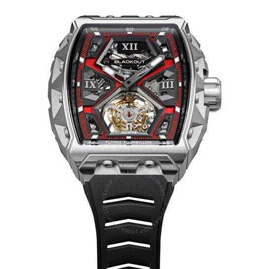 Blackout, XP1 Tourbillon Hand Wind Red Dial Men's Watch