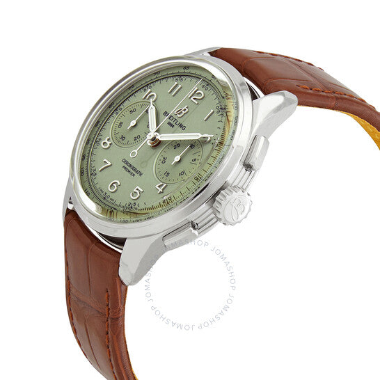 Breitling, Premier Chronograph Hand Wind Green Dial Men's Watch