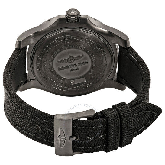 ساعة بريتلينج أفنجر بلاك بيرد أوتوماتيكية للرجال بمينا أسود