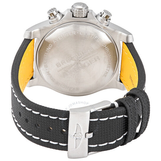 ساعة بريتلينج أفنجر كرونوغراف أوتوماتيكية للرجال بمينا أسود