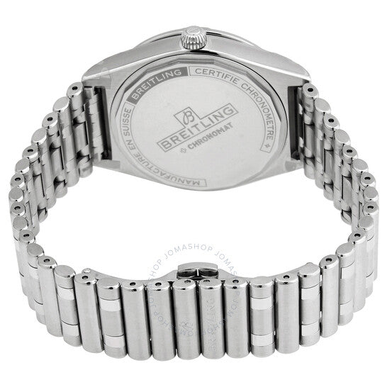 ساعة بريتلينج كرونومات أوتوماتيكية للسيدات بمينا أخضر