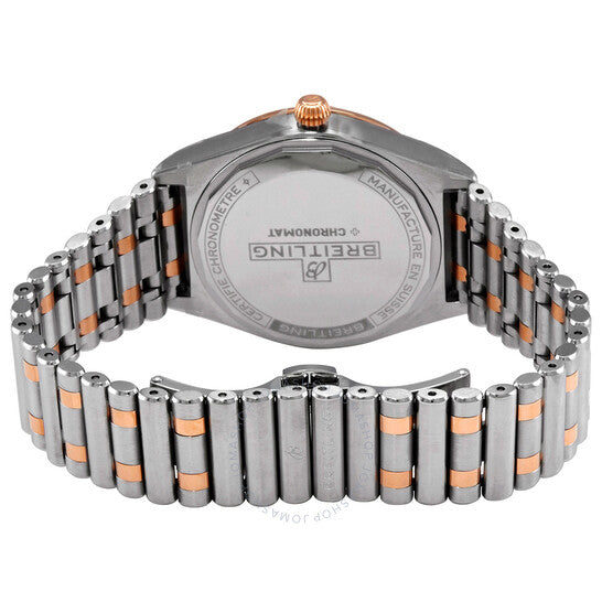 ساعة بريتلينج كرونومات أوتوماتيكية للسيدات بمينا أبيض