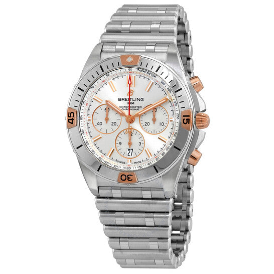 Breitling, Chronomat B01 Chronograph Automatic Silver Dial Men's Watch