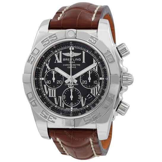 Breitling, Chronomat Chronograph Automatic Chronometer Black Dial Men's Watch