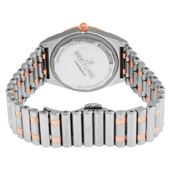 ساعة بريتلينج كرونومات كوارتز كرونوميتر بمينا بيضاء للسيدات