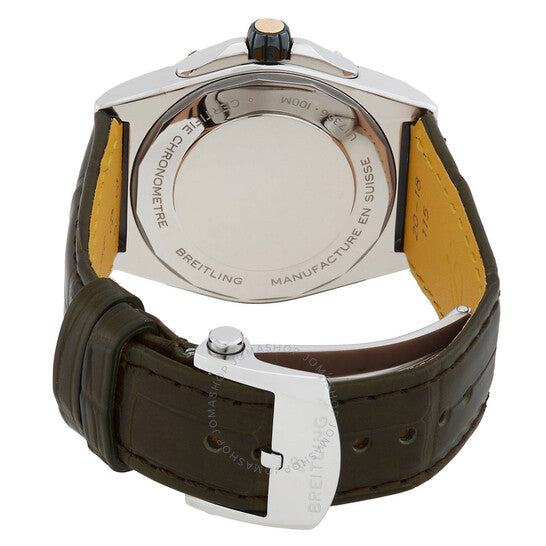 ساعة بريتلينغ كرونومات سوبر أوتوماتيك 38 مم مرصعة بالألماس للسيدات