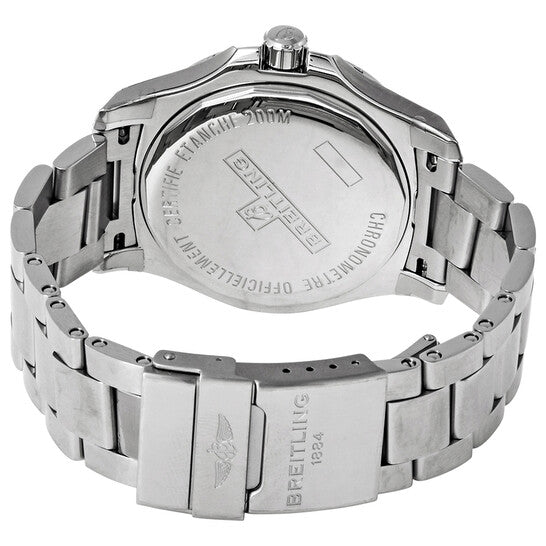 ساعة بريتلينج كولت للرجال بمينا فضي من الفولاذ المقاوم للصدأ