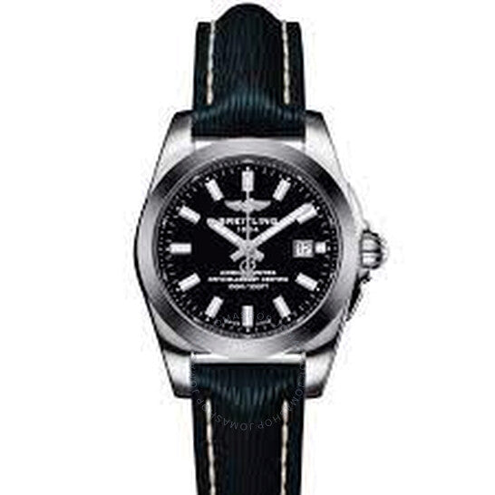 Breitling, Galactic 29 Sleek Quartz Black Dial Ladies Watch
