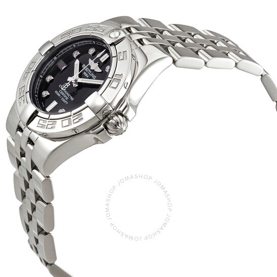 Breitling, Galactic 30 Black Diamond Dial Ladies Watch A71340L2-BA14SS