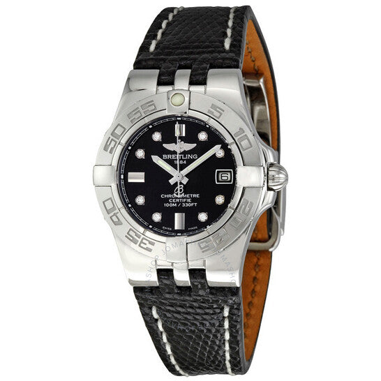 Breitling, Galactic 30 Black Diamond Dial Ladies Watch