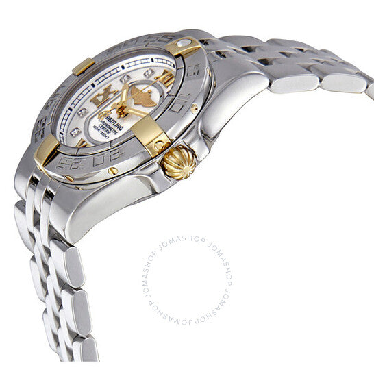 Breitling, Galactic 30 Mother Of Pearl Diamond Dial Ladies Watch