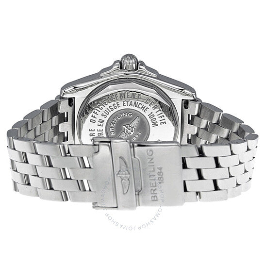 ساعة بريتلينج جالاكتيك النسائية الفضية المرصعة بالألماس A7135653-G649SS