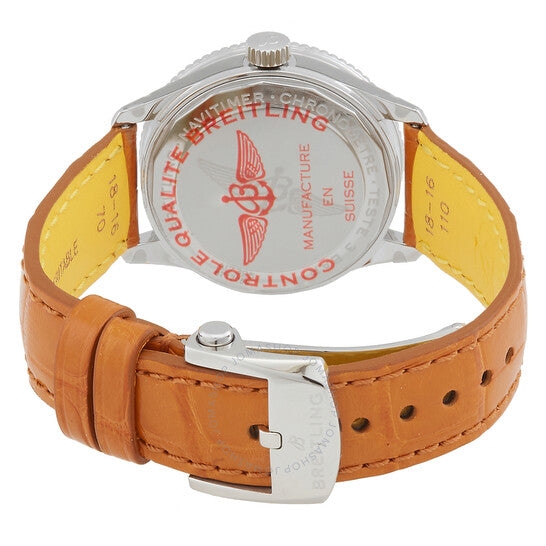 ساعة بريتلينج نافيتايمر أوتوماتيكية كرونومتر بمينا فضية للسيدات