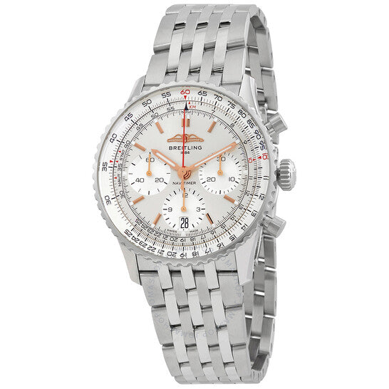 Breitling, Navitimer Chronograph Automatic Chronometer Silver Dial Men's Watch