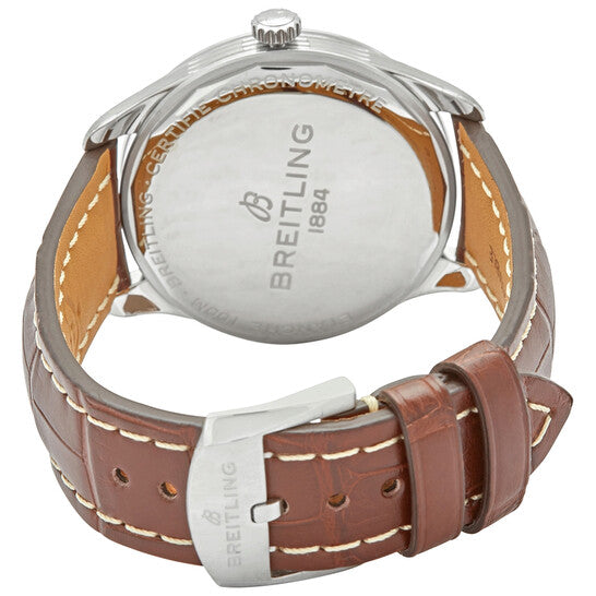 ساعة بريتلينج بريمير أوتوماتيك كرونومتر للرجال بمينا فضي