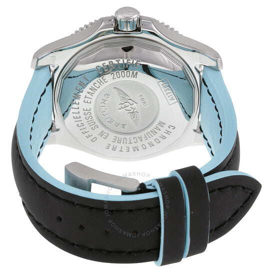 Breitling, Superocean 44 Black Dial Leather Men's Watch KBLT