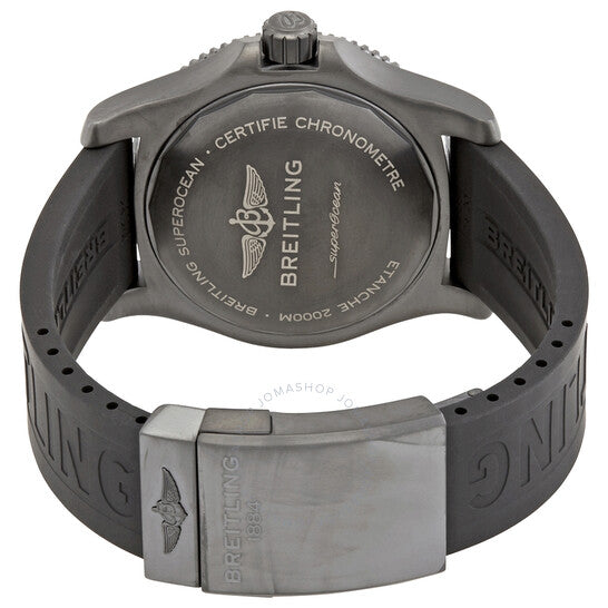 ساعة بريتلينج سوبر أوشن 46 أوتوماتيكية للرجال بمينا أصفر