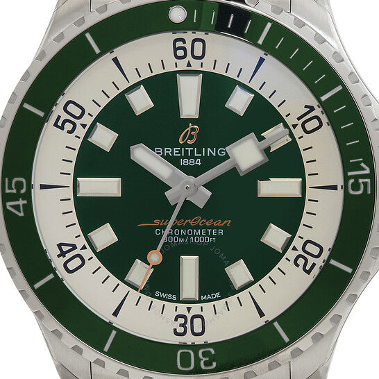 Breitling, Superocean Automatic Chronometer Green Dial Men's Watch