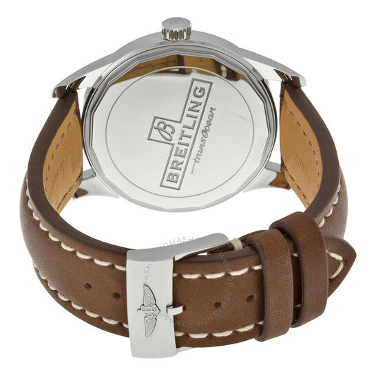 ساعة بريتلينج ترانس أوشن أوتوماتيكية للرجال بمينا فضي