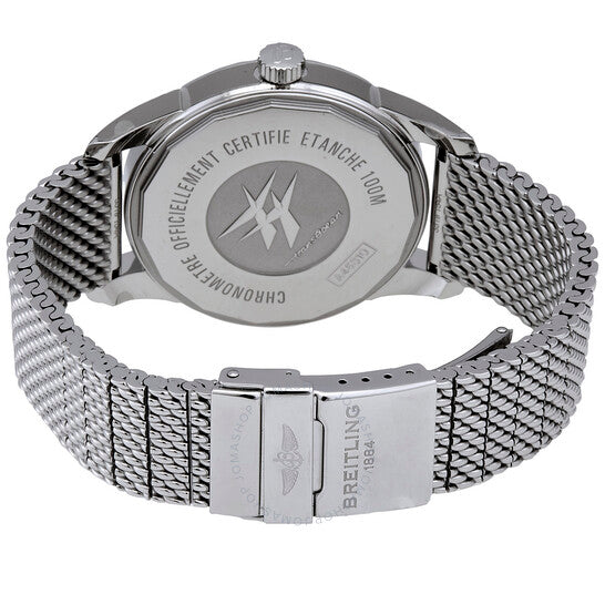 ساعة بريتلينج ترانس أوشن أوتوماتيكية للرجال بمينا فضي