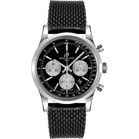 Breitling, Transocean Chronograph Automatic Chronometer Black Dial Men's Watch