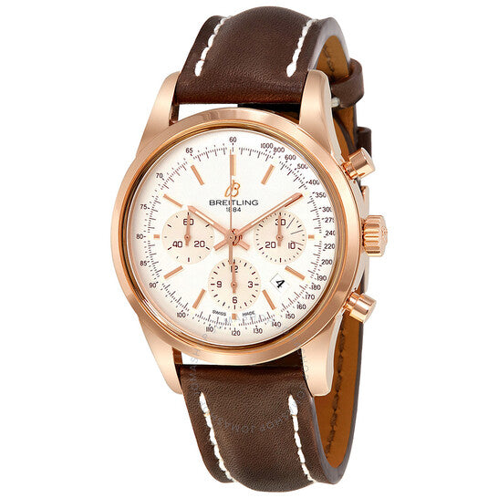 Breitling, Transocean Chronograph Automatic Rose Gold Men's Watch RB015212-G738BRLT