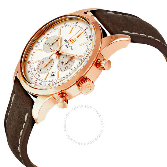 Breitling, Transocean Chronograph Automatic Rose Gold Men's Watch RB015212-G738BRLT