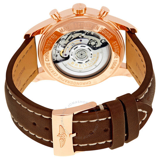 Breitling, Transocean Chronograph Automatic Rose Gold Men's Watch RB015212-G738BRLT