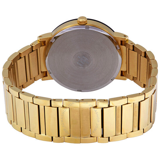 Bulova, Diamond Black Dial Yellow Gold-tone Men's Watch