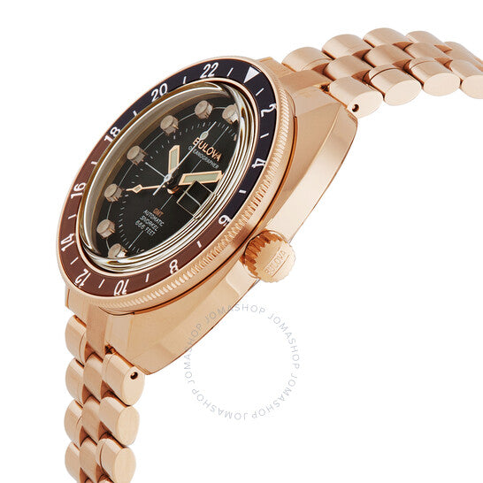 Bulova, Oceanographer GMT Automatic Black Dial Men's Watch