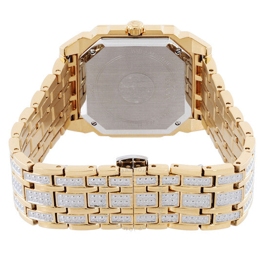 ساعة بولوفا أوكتافا كوارتز كريستال فضية اللون للرجال