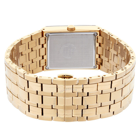 ساعة بولوفا كوادرا كوارتز نسائية بمينا أسود مرصعة بالألماس