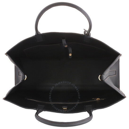 Burberry, Black Grainy Leather Medium Frances Bag
