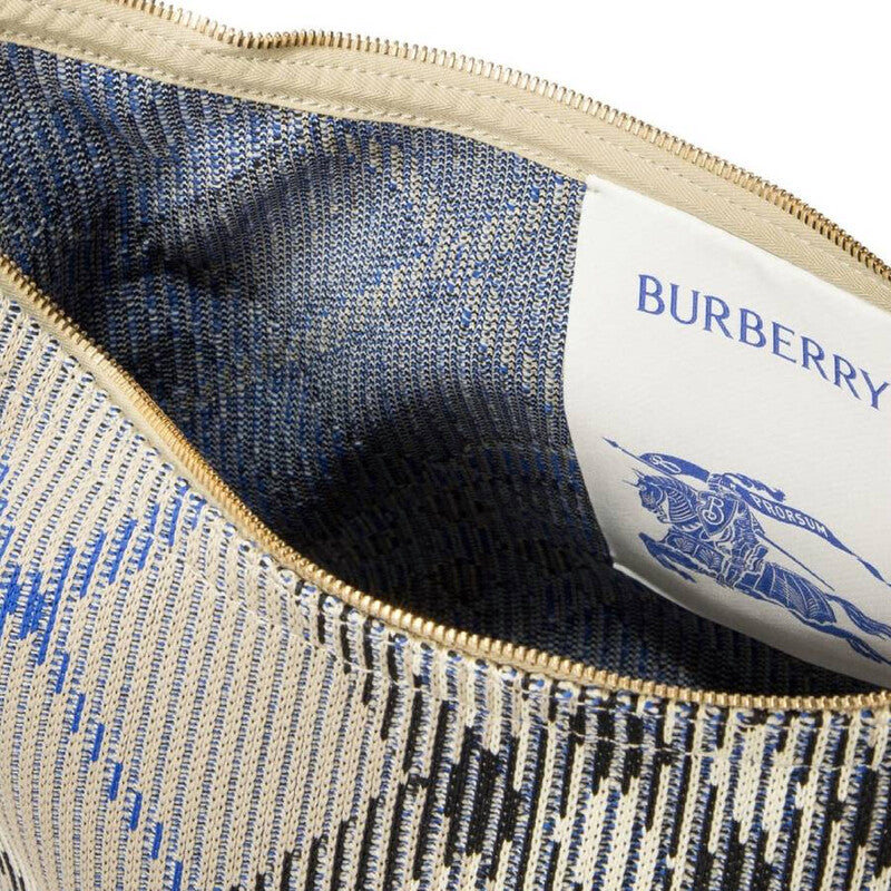 Checked Zipped Medium Tote Bag