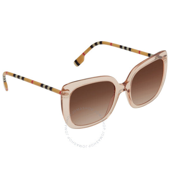 Burberry, Caroll Gradient Brown Square Ladies Sunglasses