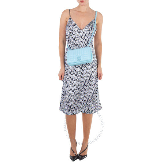 Burberry, Cool Sky Blue Quilted Small Lola Bag