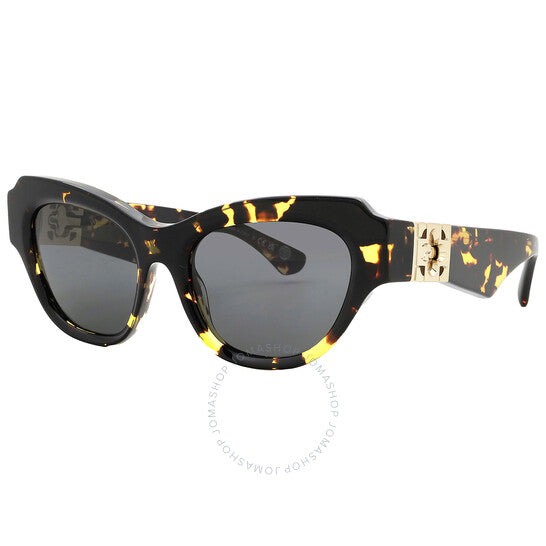 نظارات شمسية نسائية من بربري بتصميم عين القطة باللون الرمادي الداكن