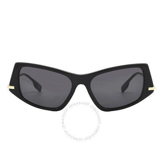 Burberry, Dark Grey Irregular Ladies Sunglasses