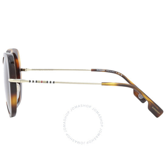 Burberry, Eugenie Brown Gradient Butterfly Ladies Sunglasses