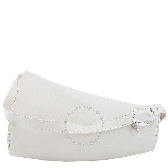 Burberry, Large Leather Horn Bag in Almond
